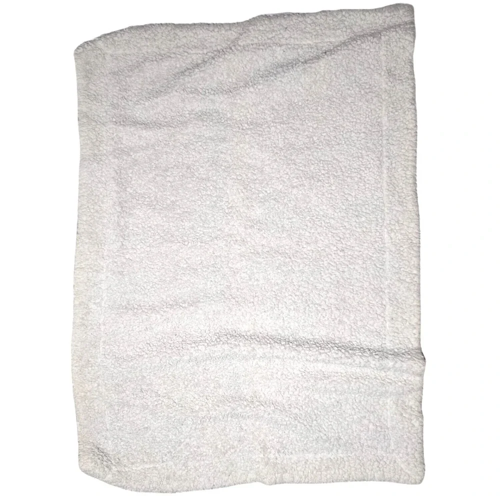 Little Miracles Brown COW‎ Baby Blanket Plush Costco htf Beige Tan Sherpa Cream